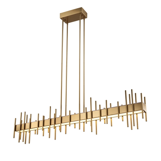 Lampa wisząca ARCHITETTO 130 cm - LED, złota dekoracyjna listwa - zdjęcie produktu