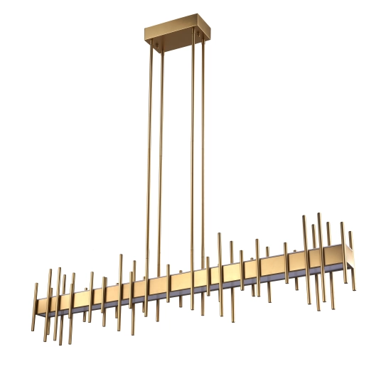 Lampa wisząca ARCHITETTO 130 cm - LED, złota dekoracyjna listwa - zdjęcie produktu