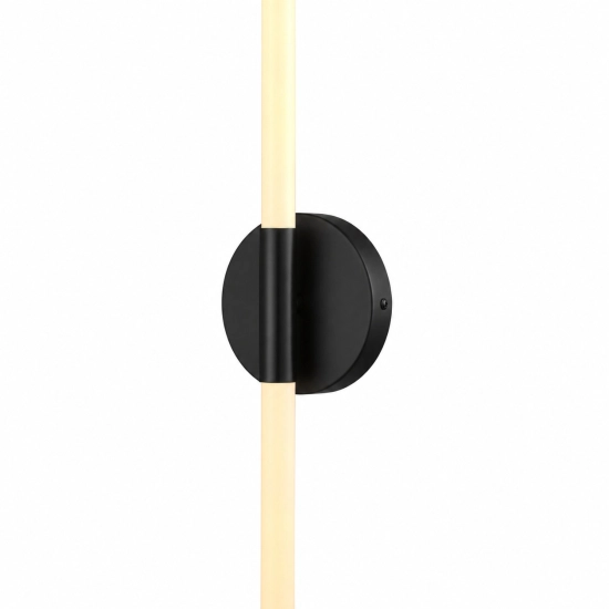 Lampa ścienna LED FELIX biało czarna 100 cm - nowoczesny kinkiet - zdjęcie produktu