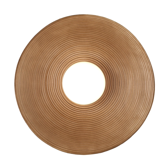Lampa ścienna ILUSIONI 26 cm - okrągły kinkiet beżowy - zdjęcie produktu