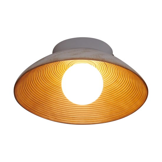 Lampa ścienna ILUSIONI 26 cm - okrągły kinkiet beżowy - zdjęcie produktu