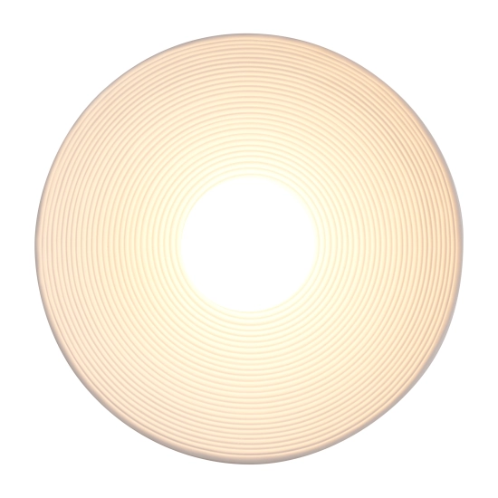 Lampa ścienna ILUSIONI 26 cm - okrągły kinkiet biały - zdjęcie produktu