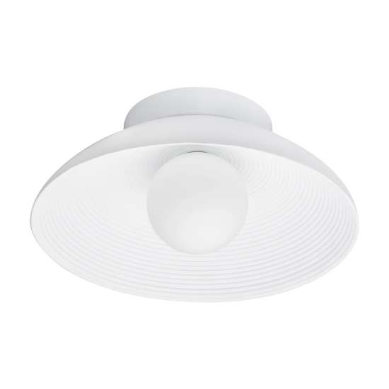 Lampa ścienna ILUSIONI 26 cm - okrągły kinkiet biały - zdjęcie produktu