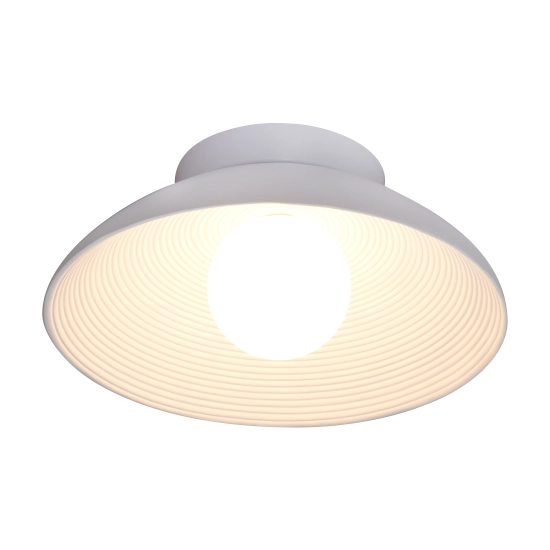 Lampa ścienna ILUSIONI 26 cm - okrągły kinkiet biały - zdjęcie produktu