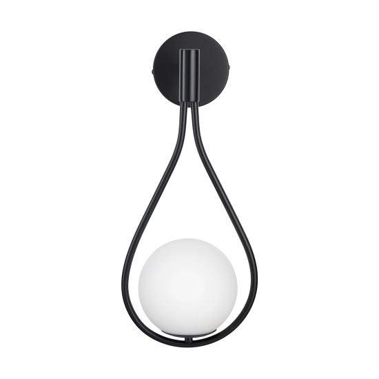 Lampa ścienna DROP 45 cm czarna - zdjęcie produktu