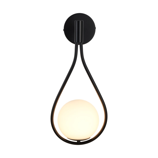 Lampa ścienna DROP 45 cm czarna - zdjęcie produktu