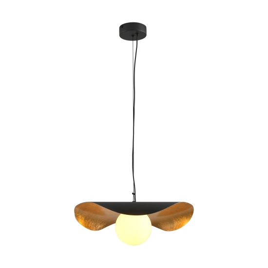 Lampa wisząca ENZO 40 cm - czarno złota - zdjęcie produktu
