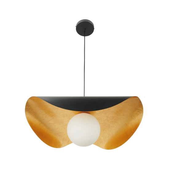 Lampa wisząca ENZO 40 cm - czarno złota - zdjęcie produktu