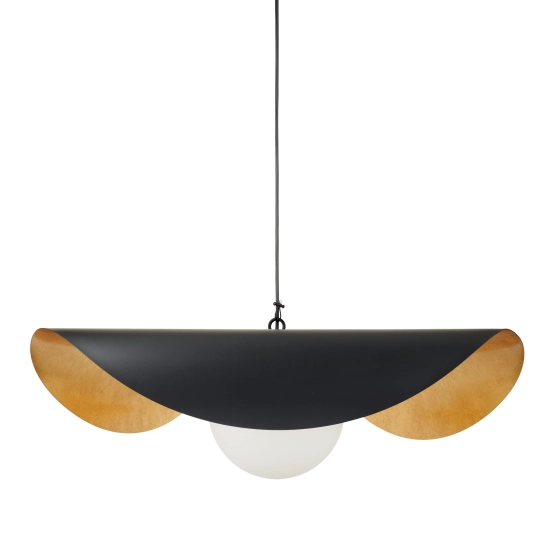 Lampa wisząca ENZO 40 cm - czarno złota - zdjęcie produktu