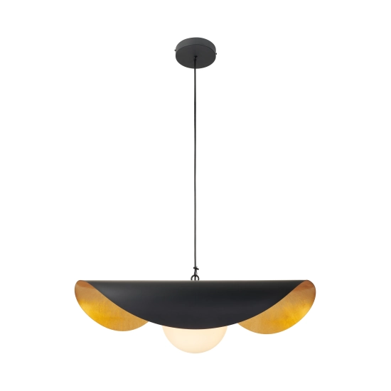 Lampa wisząca ENZO 40 cm - czarno złota - zdjęcie produktu