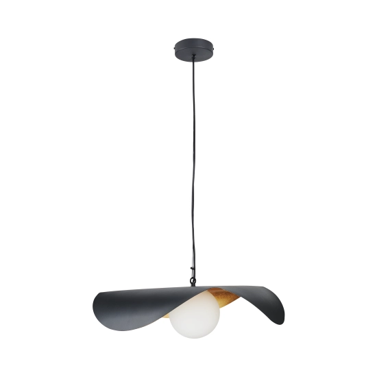 Lampa wisząca ENZO 60 cm - czarno złota - zdjęcie produktu
