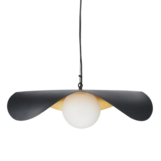 Lampa wisząca ENZO 60 cm - czarno złota - zdjęcie produktu