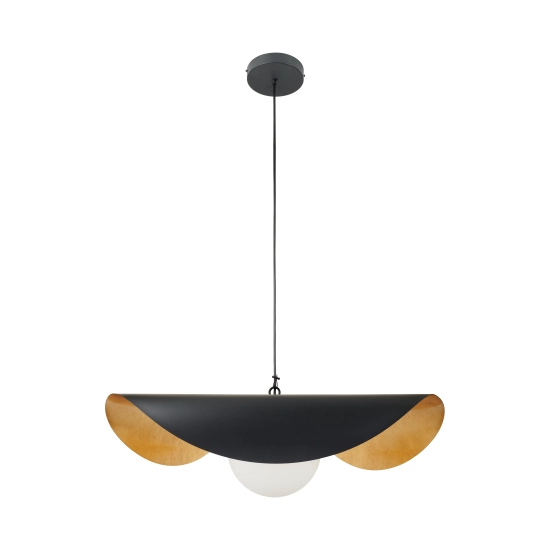 Lampa wisząca ENZO 60 cm - czarno złota - zdjęcie produktu