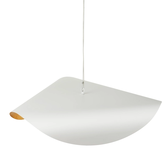 Lampa wisząca ENZO 80 cm - biało złota - zdjęcie produktu