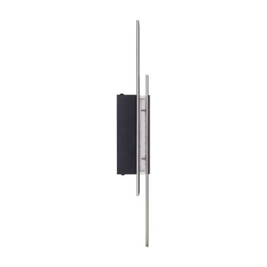 Lampa ścienna NOIR LED, kinkiet czarny ryflowany dwustronny - zdjęcie produktu