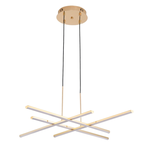 Lampa wisząca CRISS CROSS LED złota 78 cm - zdjęcie produktu