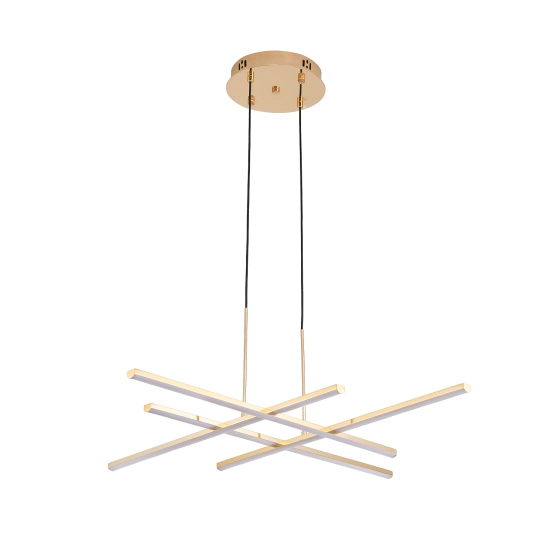 Lampa wisząca CRISS CROSS LED złota 78 cm - zdjęcie produktu