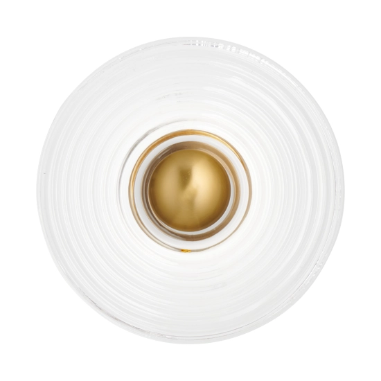Lampa ścienna HELIOS 30 cm transparentno złota - zdjęcie produktu