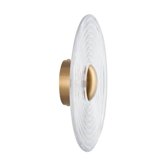 Lampa ścienna HELIOS 30 cm transparentno złota - zdjęcie produktu