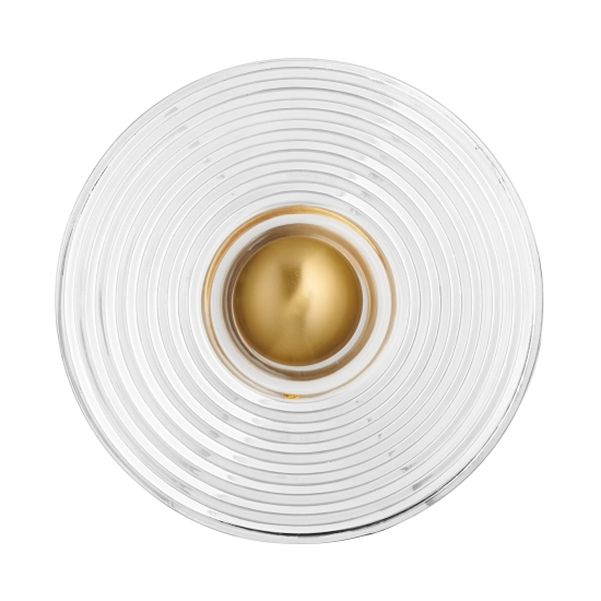 Lampa ścienna HELIOS 30 cm transparentno złota - zdjęcie produktu
