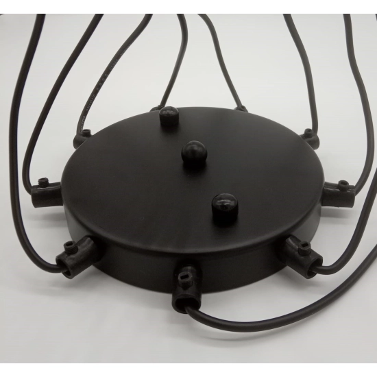 Lampa wisząca LINEA-9 czarna - zdjęcie produktu