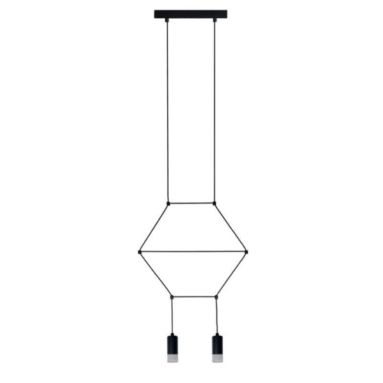 Lampa wisząca LINEA-2 czarna 35 cm - zdjęcie produktu