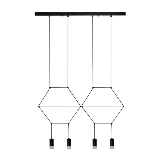 Lampa wisząca LINEA-4 LONG czarna 70 cm - zdjęcie produktu