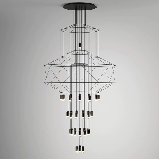 Lampa wisząca LINEA-43 XL czarna 150 cm - zdjęcie produktu