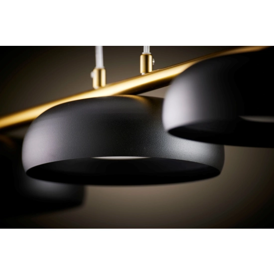 Lampa wisząca OLAF 3 złoty szczotkowany czarny 41689 Sigma - zdjęcie 4