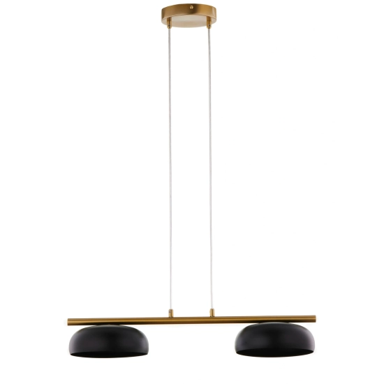Lampa wisząca OLAF 2 złoty szczotkowany czarny 41690 Sigma - zdjęcie 1