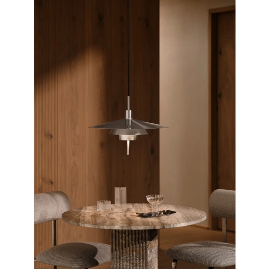 Skandynawska lampa wisząca DFTP Latika Brushed Chrome 2620133033 Nordlux