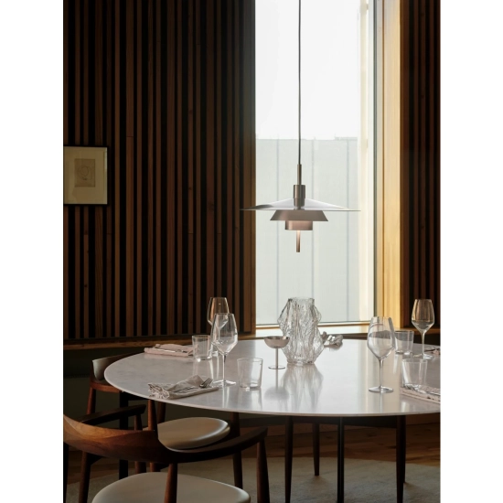 Skandynawska lampa wisząca DFTP Latika Brushed Chrome 2620133033 Nordlux
