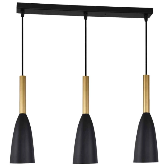 kinkiecik.pl Solin 3 wisząca linia czarno/złota LP-181/3L BK/GD