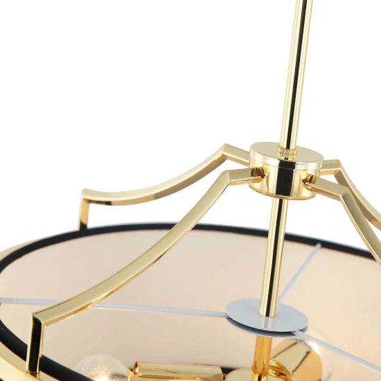 Lampa wisząca STANZA GOLD DARK NERO S Open Design Highlights