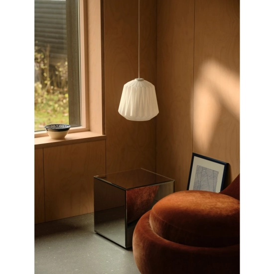 Lampa wisząca Elbie – elegancka lampa z plisowanym kloszem 2612323001 Nordlux