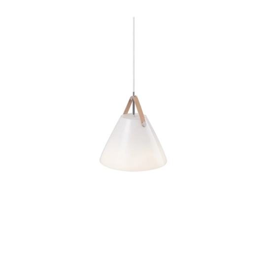 kinkiecik.pl Szklana lampa wisząca Strap 27 DFTP- biała 84313001