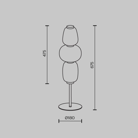 Lampa stołowa Pattern MOD267TL-L28CH3K Maytoni - zdjęcie dodatkowe 4