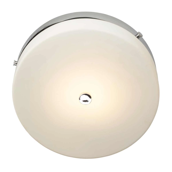 Duży plafon Tamar – 1 źródło światła – Polerowany chrom TAMAR-F-L-PC Elstead Lighting