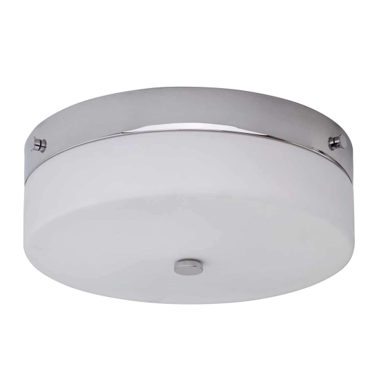 Duży plafon Tamar – 1 źródło światła – Polerowany chrom TAMAR-F-L-PC Elstead Lighting