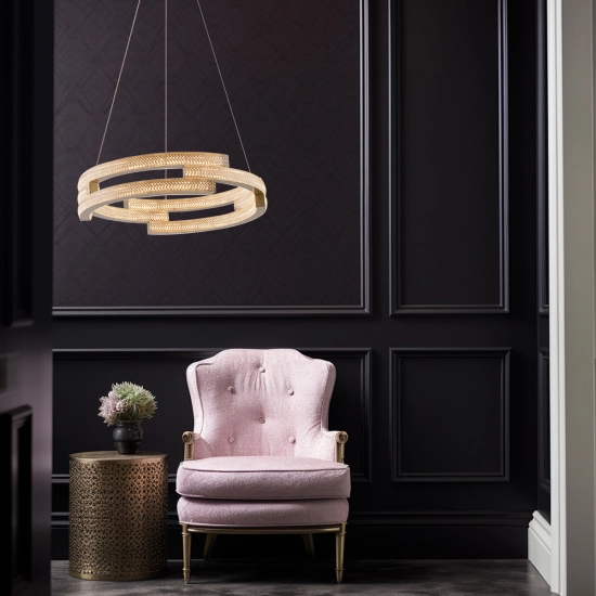 Lampa wisząca Tarja LED CCT złota LP-1810/1P GD LIGHT PRESTIGE