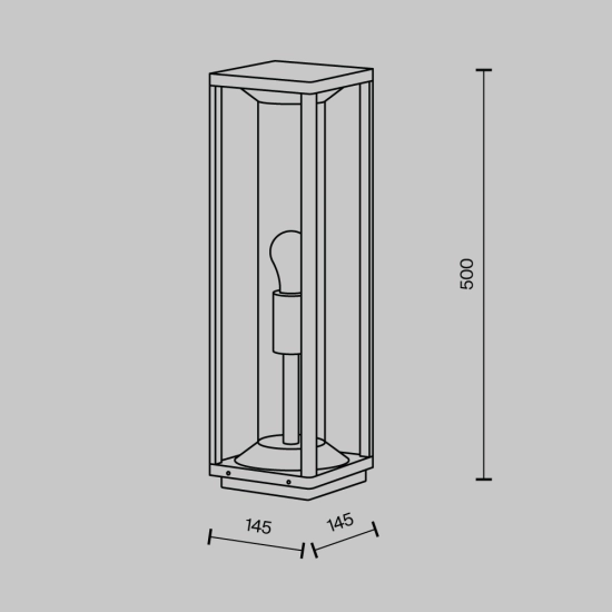 Lampa stojąca Oświetlenie krajobrazu Cell O452FL-01GF1 Maytoni - zdjęcie dodatkowe 6