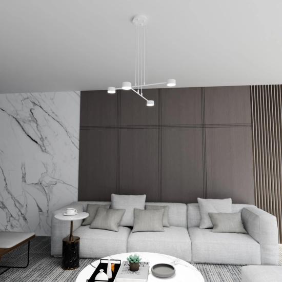 Lampa wisząca MODUS 4 WHITE 1340/4 EMIBIG Lighting