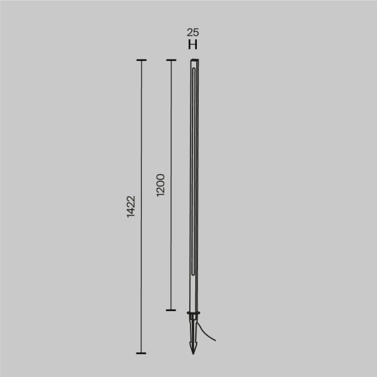 Lampa stojąca Oświetlenie krajobrazu Pole O440FL-L18GF3K Maytoni - zdjęcie dodatkowe 4