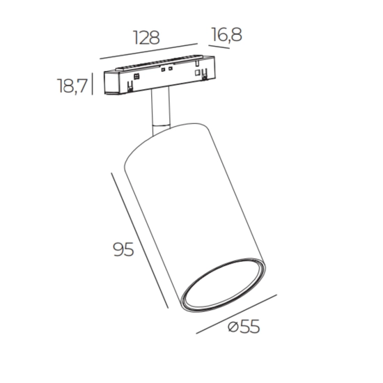 Reflektor Alfer Smart 15W Magnet Line LED czarny TLV-02-15TU yaskr