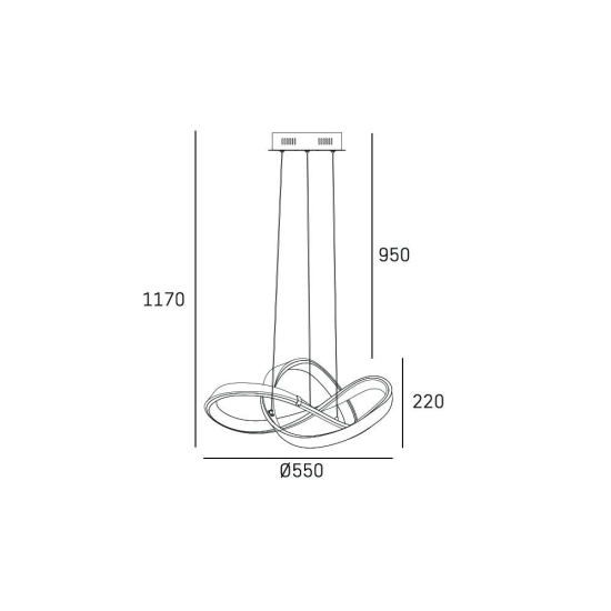 Lampa wisząca Tokyo - P01670CH CosmoLight - zdjęcie dodatkowe 4