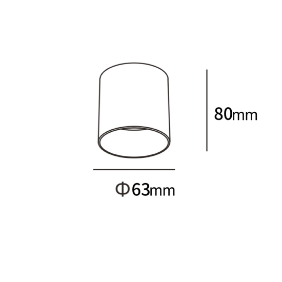 Oprawa natynkowa Tom czarna LED CCT LP-4848/1RM BK Light Prestige