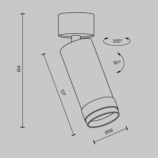 Lampa sufitowa Focus Zoom C055CL-L12W3K-Z-B Maytoni - zdjęcie dodatkowe 7