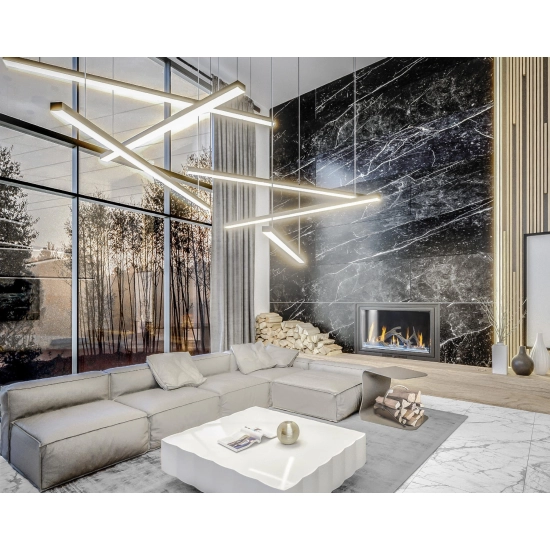 Trio P0311D lampa wisząca ściemnialna czarna MAXLIGHT