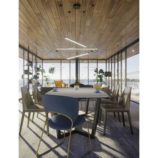 Trio P0311D lampa wisząca ściemnialna czarna MAXLIGHT