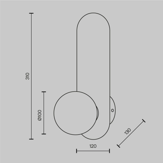 Lampa ścienna (kinkiet) Bao MOD419WL-01B Maytoni - zdjęcie dodatkowe 10